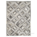 Luxury Grey Home Hotel Hide Hide Patchwork Alfombras